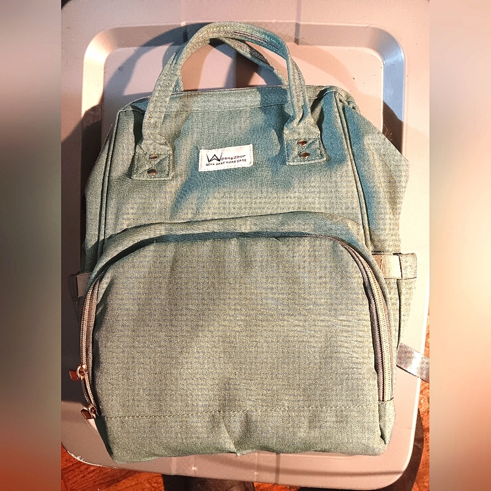 Wdongzhur Baby Backpack Green Pockets Diaper Bag